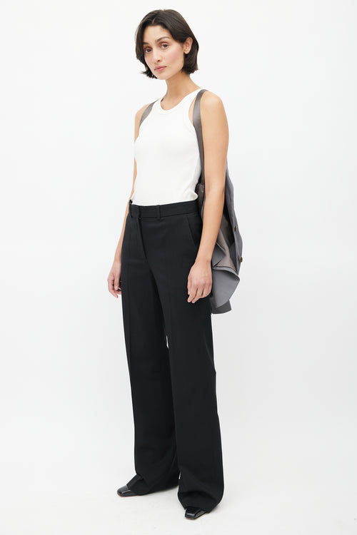 Helmut Lang Mid 1990's Bondage Strap Wool Blazer