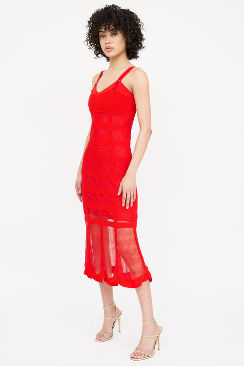 Alexander McQueen Laced Sleeveless Dress