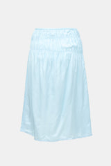 Helmut Lang Satin Ruched Midi Skirt