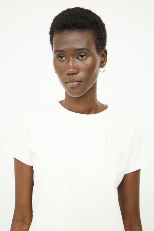 Helmut Lang White Logo Baby T-shirt