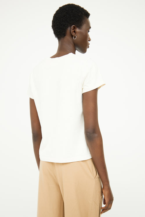 Helmut Lang White Logo Baby T-shirt