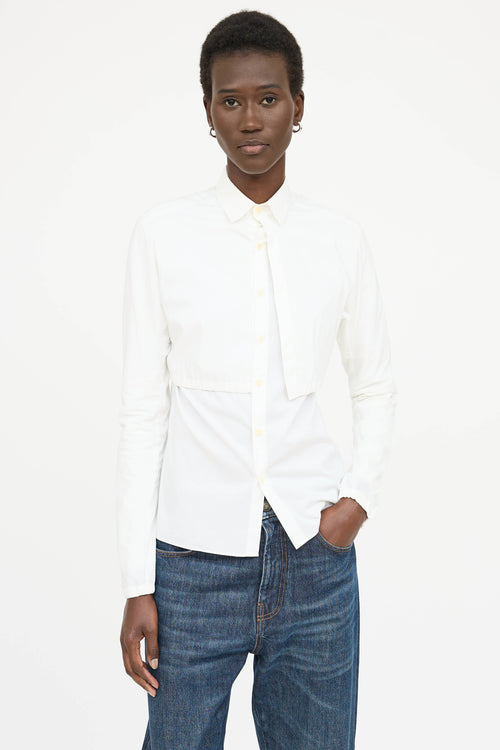 Helmut Lang Layered Button Up Shirt