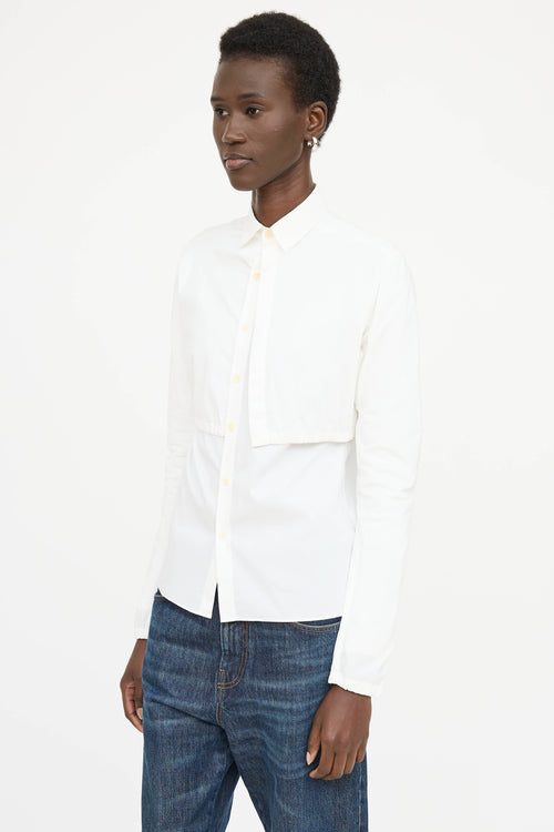 Helmut Lang Layered Button Up Shirt