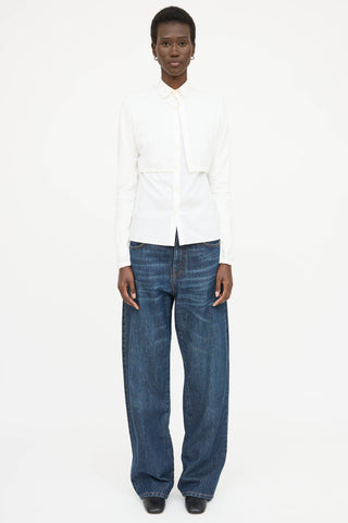 Helmut Lang Layered Button Up Shirt