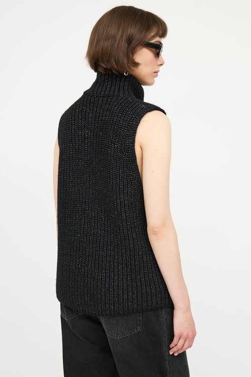Helmut LangWool Knit Half Zip Vest