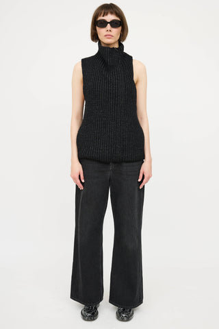 Helmut LangWool Knit Half Zip Vest