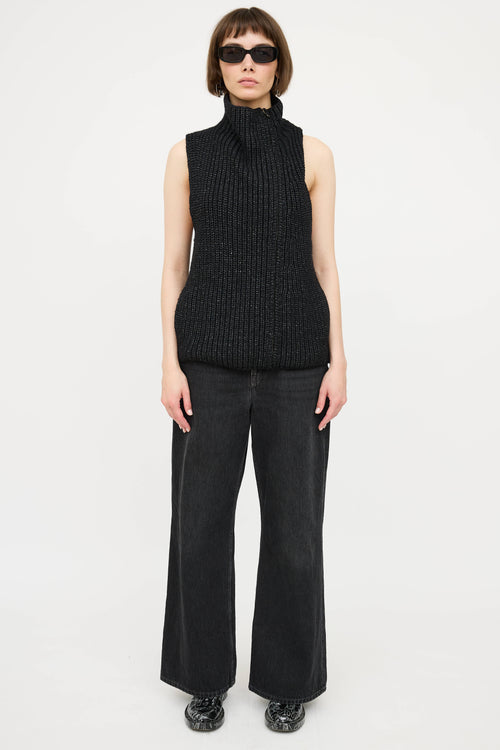 Helmut LangWool Knit Half Zip Vest