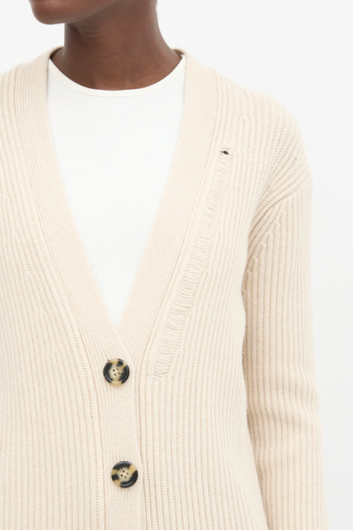 Helmut Lang Wool Oversized Cardigan