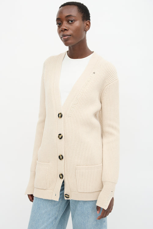 Helmut Lang Wool Oversized Cardigan