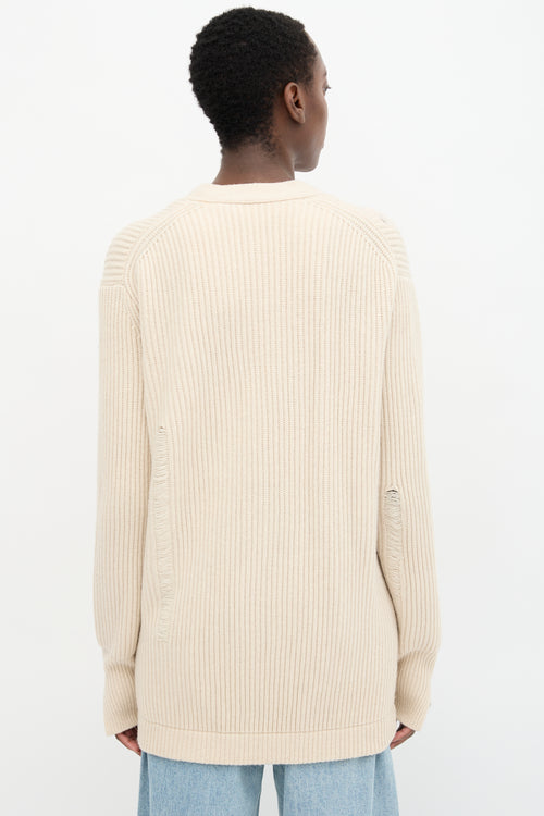 Helmut Lang Wool Oversized Cardigan