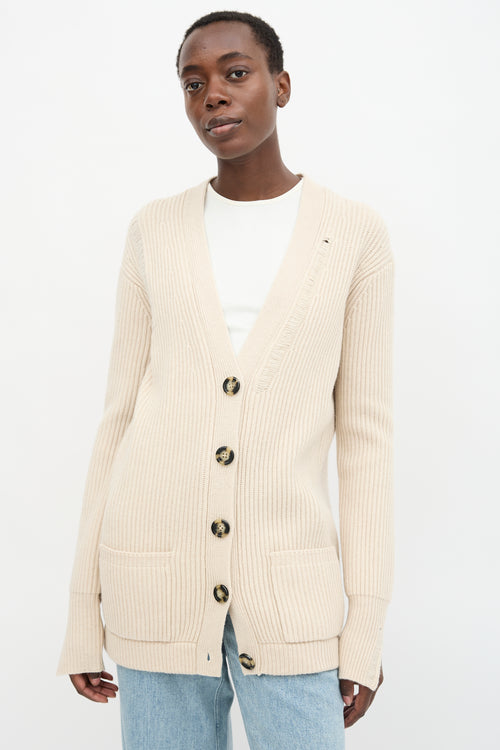 Helmut Lang Wool Oversized Cardigan