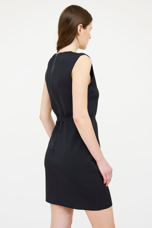 Helmut Newton Black Neoprene Sleeveless Dress