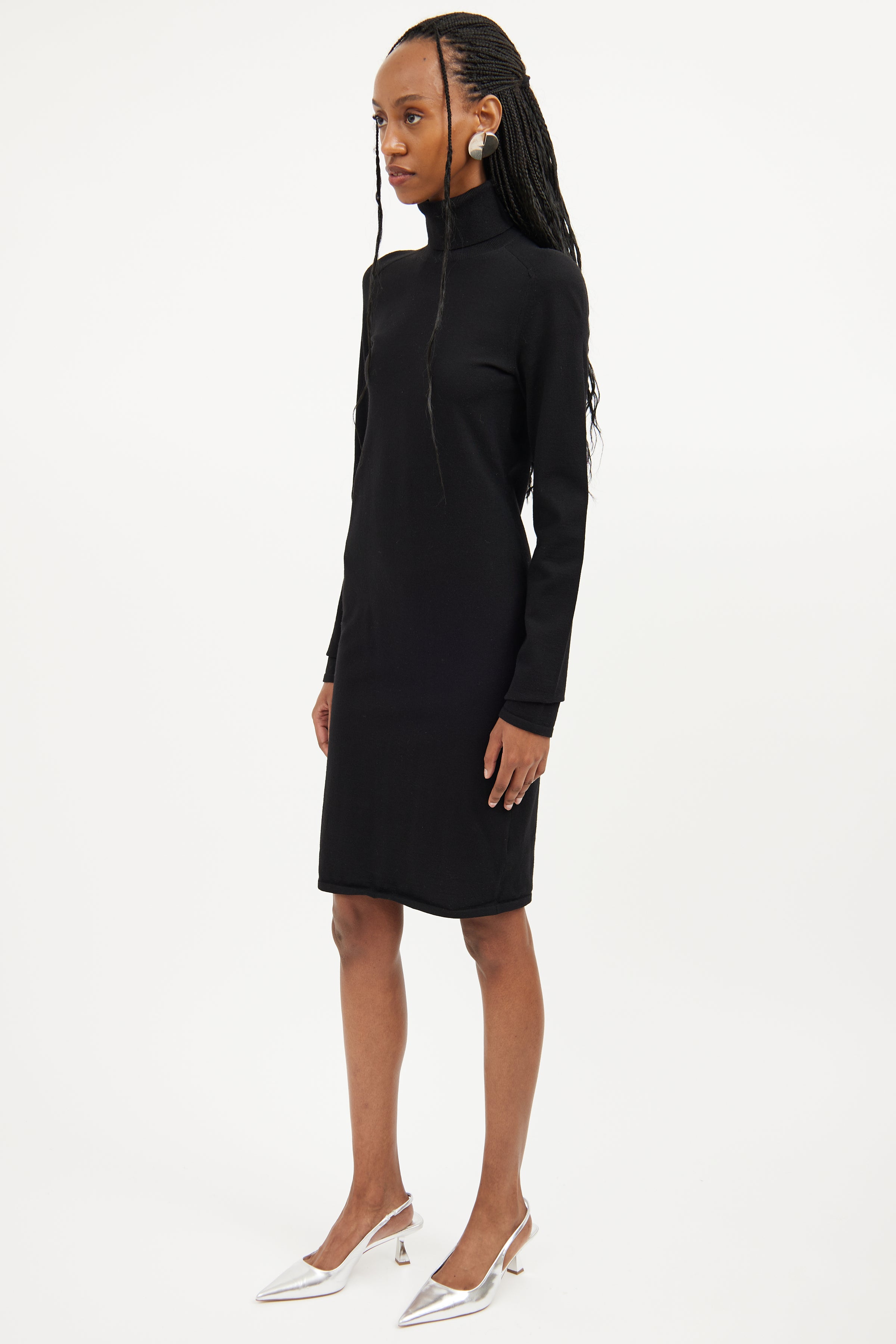 Helmut Lang // Ribbed Turtleneck Dress – VSP Consignment Helmut Lang // Ribbed Turtleneck Dress – VSP Consignment