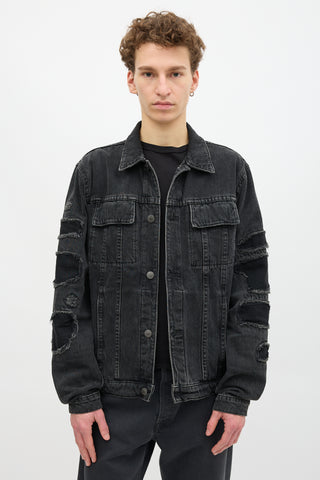 Helmut Lang Denim MR 87 Destroy Jacket