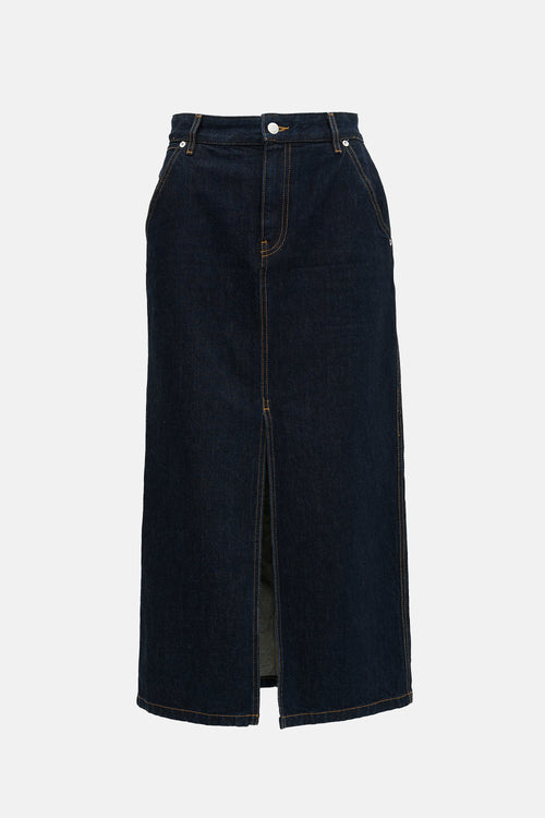 Helmut Lang Denim Midi Skirt