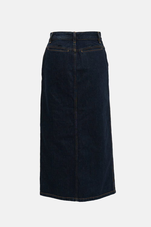 Helmut Lang Denim Midi Skirt