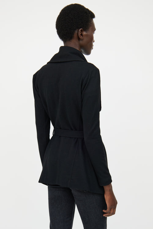 Helmut Lang Black Wool Long Sleeve Jacket