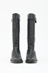 Helmut Lang Leather Riding Boot