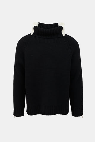 Wool & Cashmere Zip Sweater