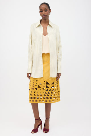 Helsa Oversized Pinstripe Shirt