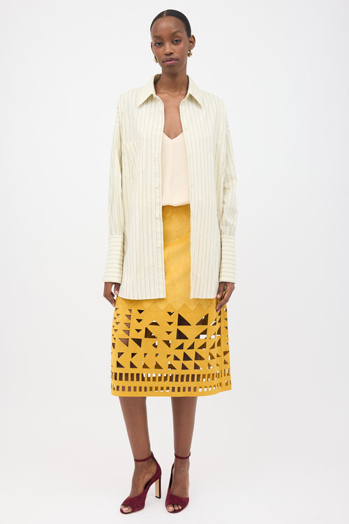 Helsa Oversized Pinstripe Shirt