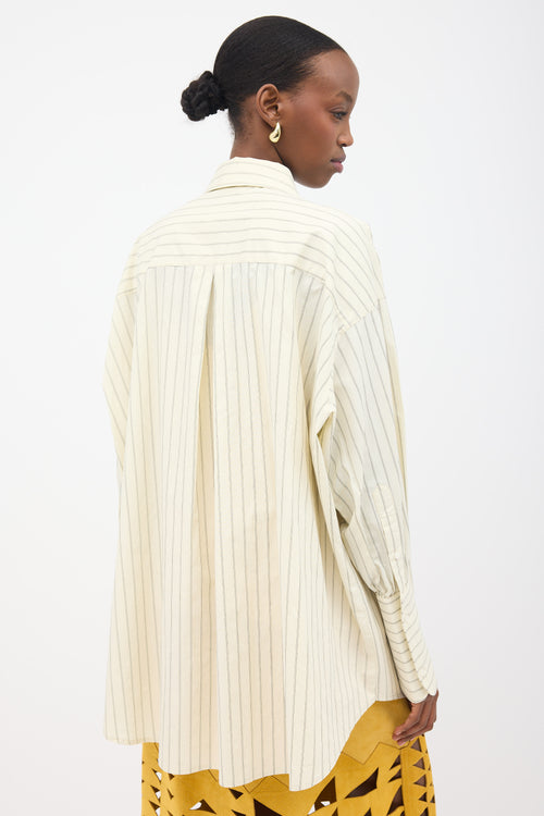 Helsa Oversized Pinstripe Shirt