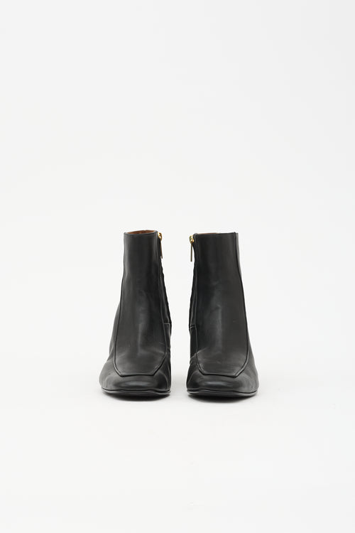 Herbert Levine Leather Shadow Ban Boot