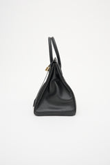 Hermès 1995 Noir Ardennes Birkin 35 Bag