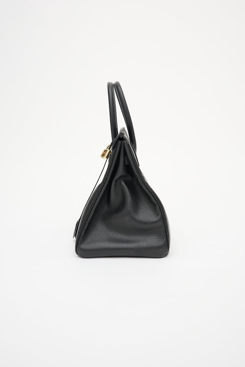 Hermès 1995 Noir Ardennes Birkin 35 Bag