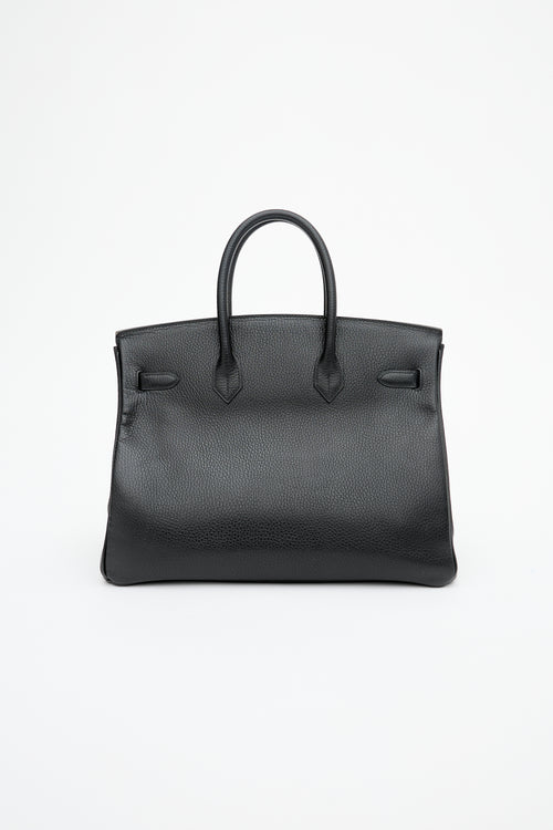Hermès 1995 Noir Ardennes Birkin 35 Bag