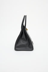 Hermès 1995 Noir Ardennes Birkin 35 Bag