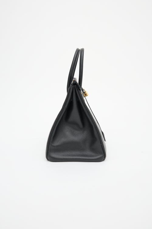 Hermès 1995 Noir Ardennes Birkin 35 Bag