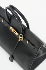 Hermès 1995 Noir Ardennes Birkin 35 Bag
