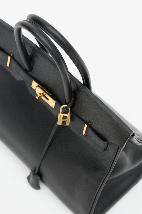 Hermès 1995 Noir Ardennes Birkin 35 Bag