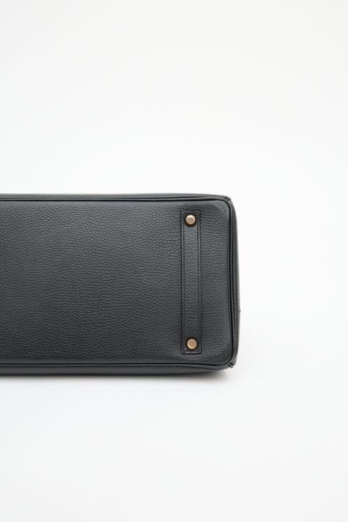 Hermès 1995 Noir Ardennes Birkin 35 Bag