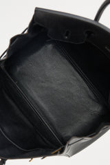 Hermès 1995 Noir Ardennes Birkin 35 Bag