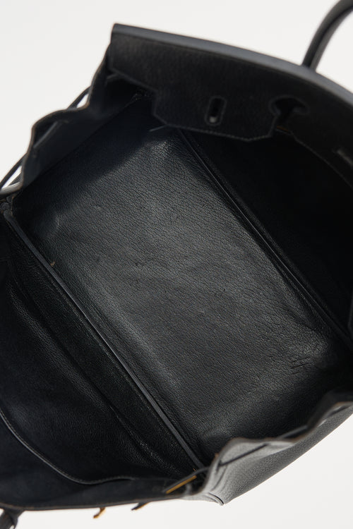 Hermès 1995 Noir Ardennes Birkin 35 Bag