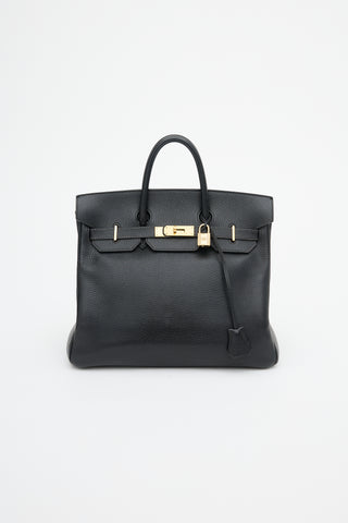 Hermès 1995 Noir Ardennes HAC Birkin 32 Bag