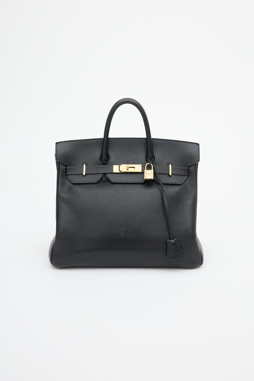 Hermès 1995 Noir Ardennes HAC Birkin 32 Bag