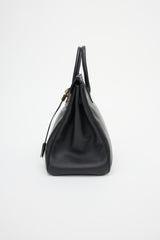 Hermès 1995 Noir Ardennes HAC Birkin 32 Bag