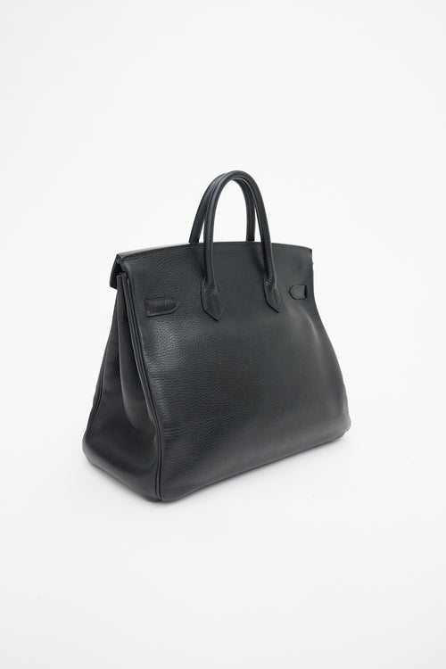 Hermès 1995 Noir Ardennes HAC Birkin 32 Bag