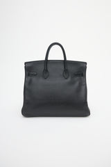 Hermès 1995 Noir Ardennes HAC Birkin 32 Bag