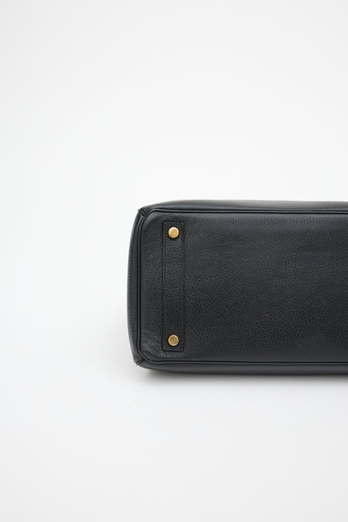 Hermès 1995 Noir Ardennes HAC Birkin 32 Bag