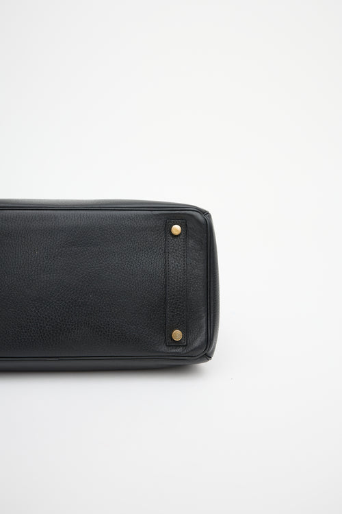 Hermès 1995 Noir Ardennes HAC Birkin 32 Bag