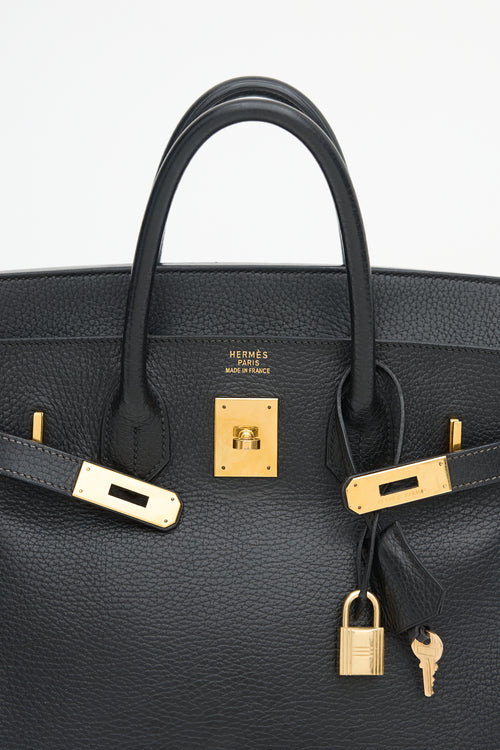 Hermès 1995 Noir Ardennes HAC Birkin 32 Bag