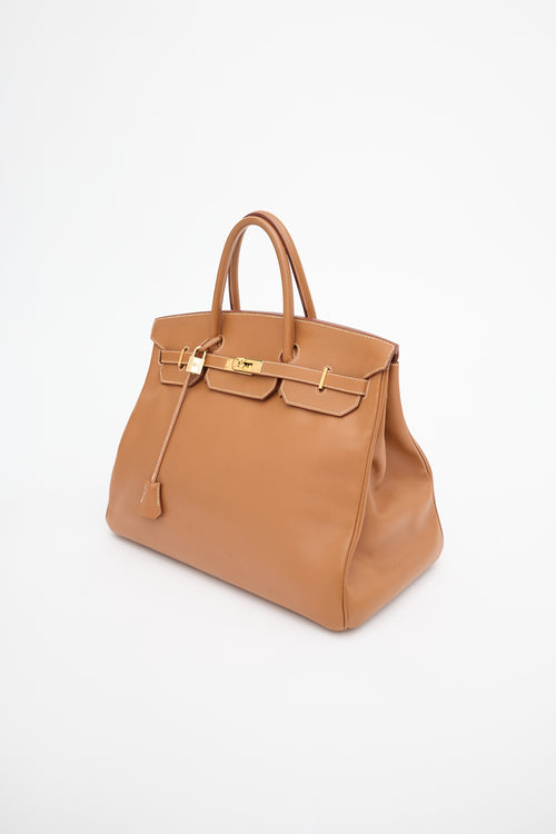 Hermès 1997 Gold Courchevel Birkin 40 Bag