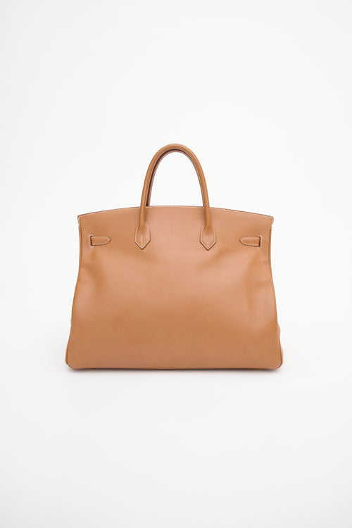 Hermès 1997 Gold Courchevel Birkin 40 Bag