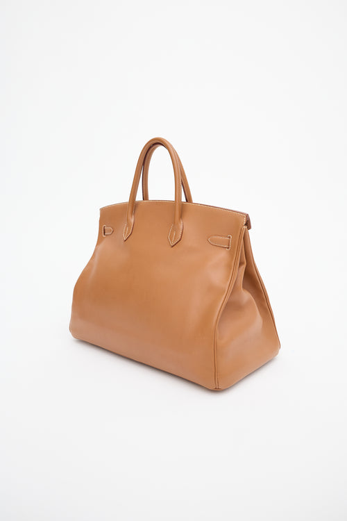 Hermès 1997 Gold Courchevel Birkin 40 Bag