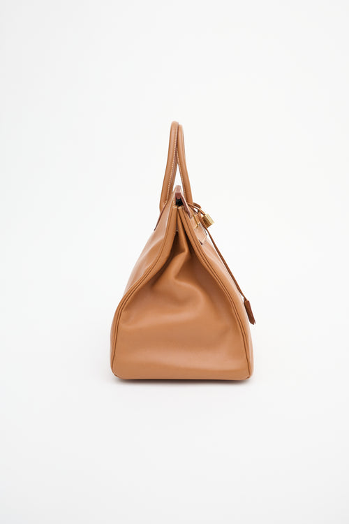 Hermès 1997 Gold Courchevel Birkin 40 Bag