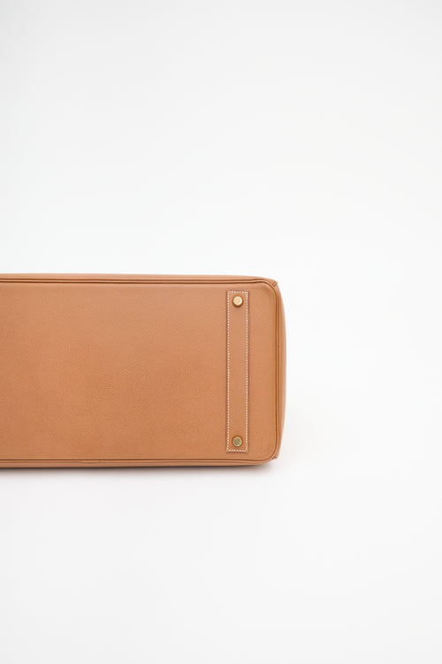 Hermès 1997 Gold Courchevel Birkin 40 Bag